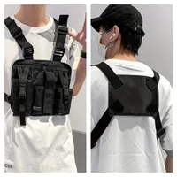 1pcs/set Men's High-Density Nylon Tactical Vest Bag with Multiple Compartments Casual Workwear Chest Pack for Outdoor Travel 3