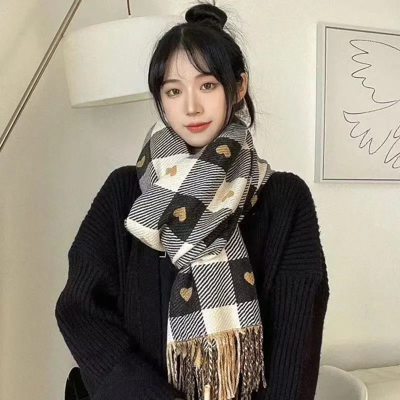 

Фланелевой шарф унисекс, зимний теплый мягкий уютный шарф на шею для мужчин и женщин, шарф для повседневного использования в холодную погоду, украшает подарок