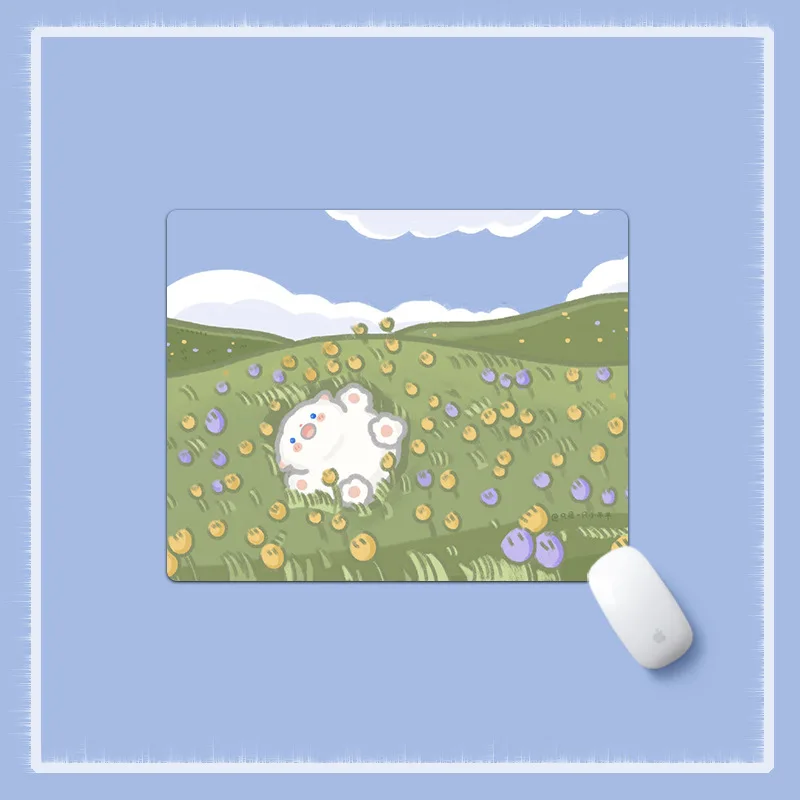 Cute Mouse Pad Cartoon Desk Items Small Moise Pad Simple Desk Accessories Organization Premium Pad for Computer Mouse Table Mat