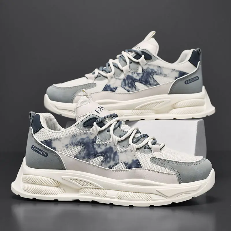 

Men's Tennis Shoes 2025 Casual Sneakers Trendy Men Breathable Wear-resistant Platform Running Shoes New Zapatillas Hombre Tênis
