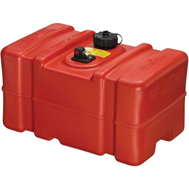 

Scepter 08668 Rectangular 12 Gallon Marine Fuel Tank For Outboard Engine Boats, 23" x 14" x 14", Red