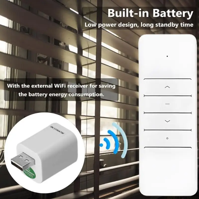M5TD Wireless Roller Shade Motor Remote App Control No Wiring Required