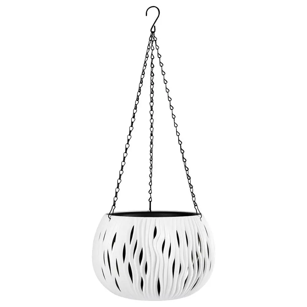 

Hanging Flowerpot Planter Hanging Pot Basket Small White Nursery Pot Decorative Flowerpot for Plants