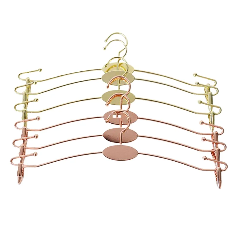 

1pcs Rose Gold Non-Marking Non-Slip Metal Hangers Wall Hook Storage Rack Home Organizer Decor Tool For Clothes Wardrobe Storage