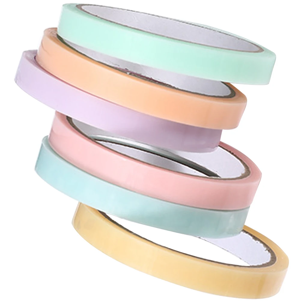 

6Pcs Random Color Sticky Balls Tape Fun DIY Adhesive Tape for Stress Relief and Relaxation