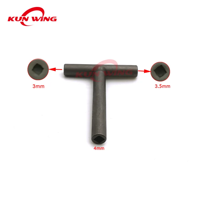 

Engine Valve Adjusting Spanner Tool 3mm 3.5mm 4mm Square Valve Screw Sleeve Socket Wrench T-Type for Motorcycle Engine