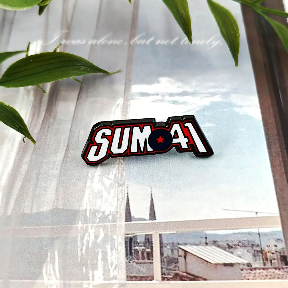Sum 41 Band Logo Brooch Punk Rock Badge Canadian Classic Music Peripheral Enamel Pin Band Fans Collection Bag Decoration Gift
