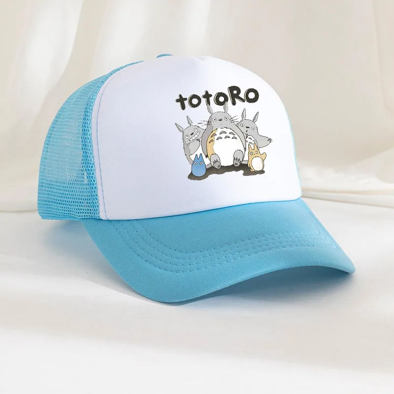 

2026 Totoro Baseball Cap Women Men Summer Fashion Caps Cartoon Anime Pattern Printed Sun Hat Unisex Cotton Hats Baby Shower Gift