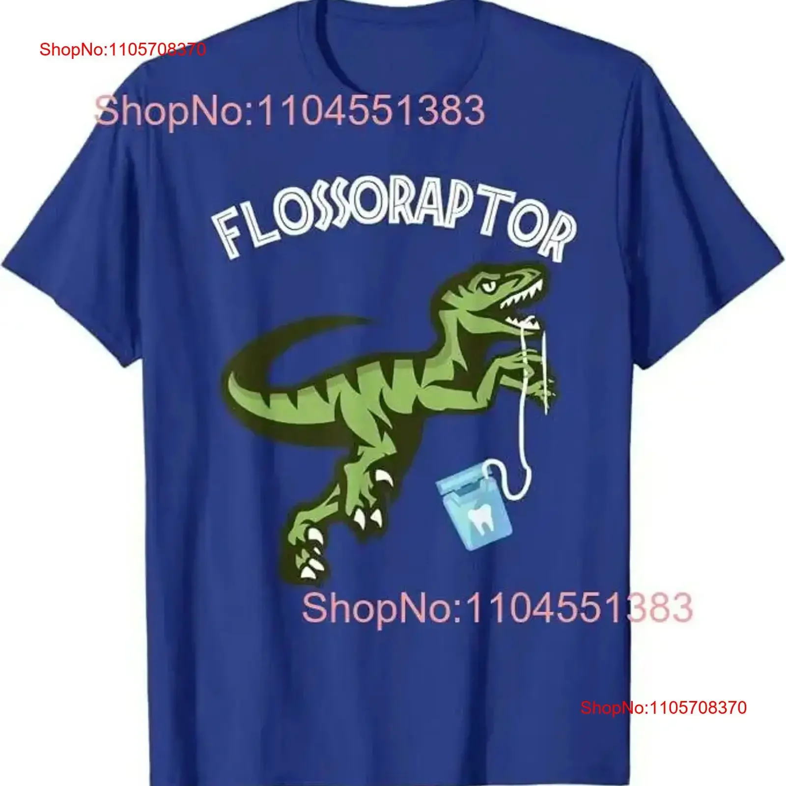 Floss T Shirt Funny Flossoraptor Dental Hygiene vintage Washed Stretched Comfortable Stylish Casual Soft Top For Everyday Wear