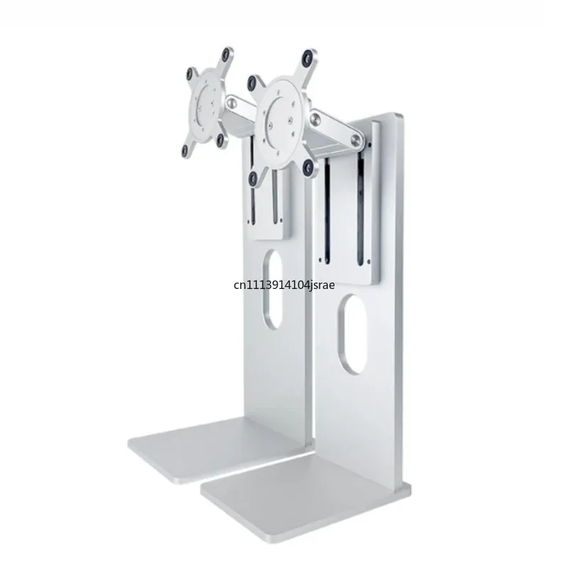 Aluminum Alloy Monitor Stand Base for 27‑32 Inch Display, Height Adjustable Tilt Rotatable Screen Foot Bracket