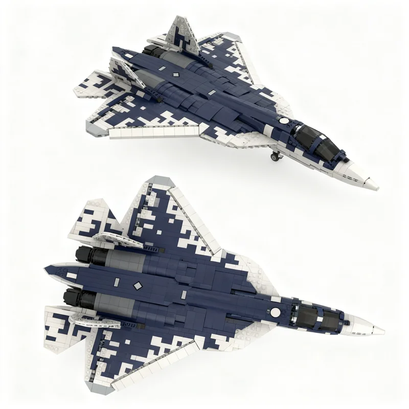 ตัวต่อ MOC Creator Expert Sukhoi SU Felon 1 จำนวน 1939 ชิ้น ขนาด 1/5 ของเล่นตัวต่อแบบประกอบเอง ไอเดียของขวัญคริสต์มาส