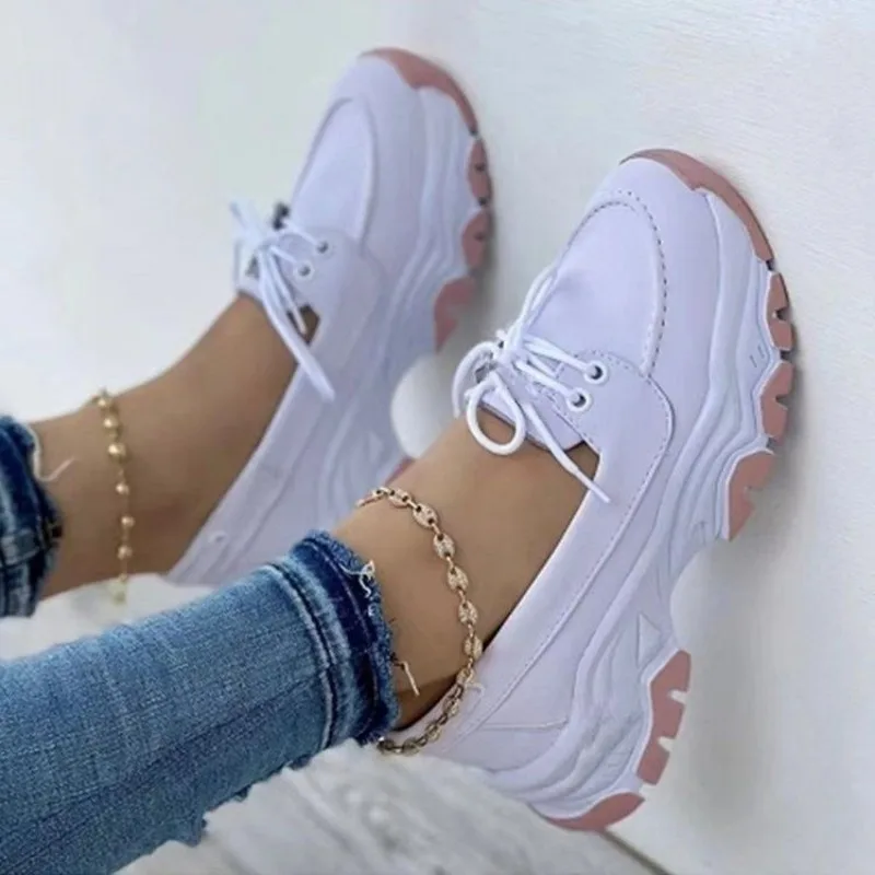 

2025 Women Sneakers Platform Casual Breathable Sport Design Vulcanized Shoes Fashion Tennis Female Footwear Zapatillas Mujer
