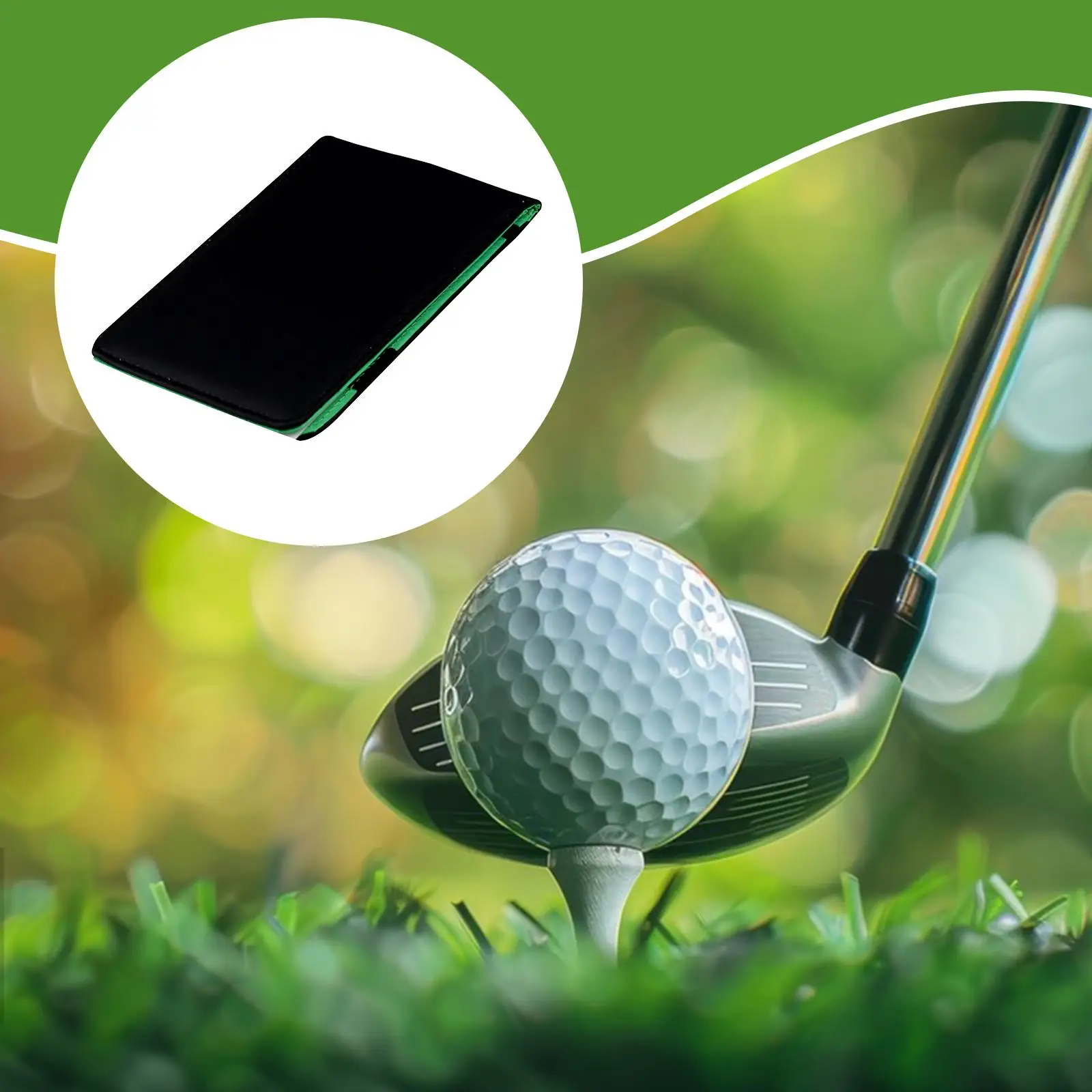 

Golf Scorecard Holder Easy Use Golf Yardage Book Cover for Golfer Recording Rounds Notes Score Tracking Training Practice
