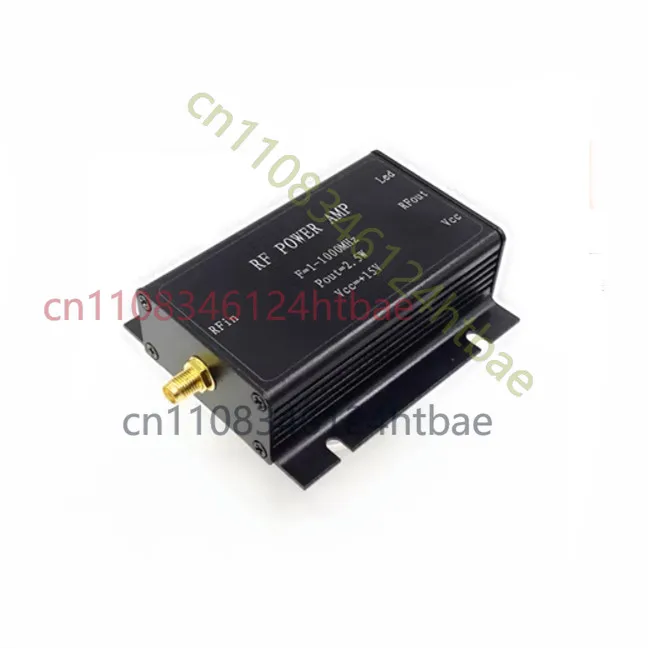 1pcs 2.5W RF Power Amplifier 1-1000MHz Radio Frequency Power Amplifier（Silver）