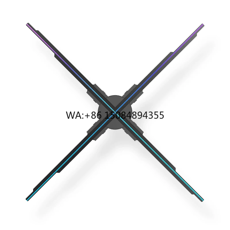3d Hologram Fan 45CM Holographic Projector 3d Hologram LED Fan for Advertising Display Certificate Paper with Hologram
