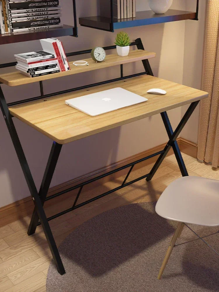 Installation-Free Foldable and Portable Simple Study Desk Home Bedroom Writing Desk Simple Outdoor Office Computer Table