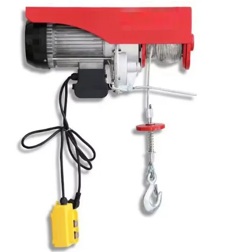 High-Performance 500KG AC 220V Remote Control 12m Lifting Height PA500 Mini Electric Winch Hoist Steel Wire Rope Tool