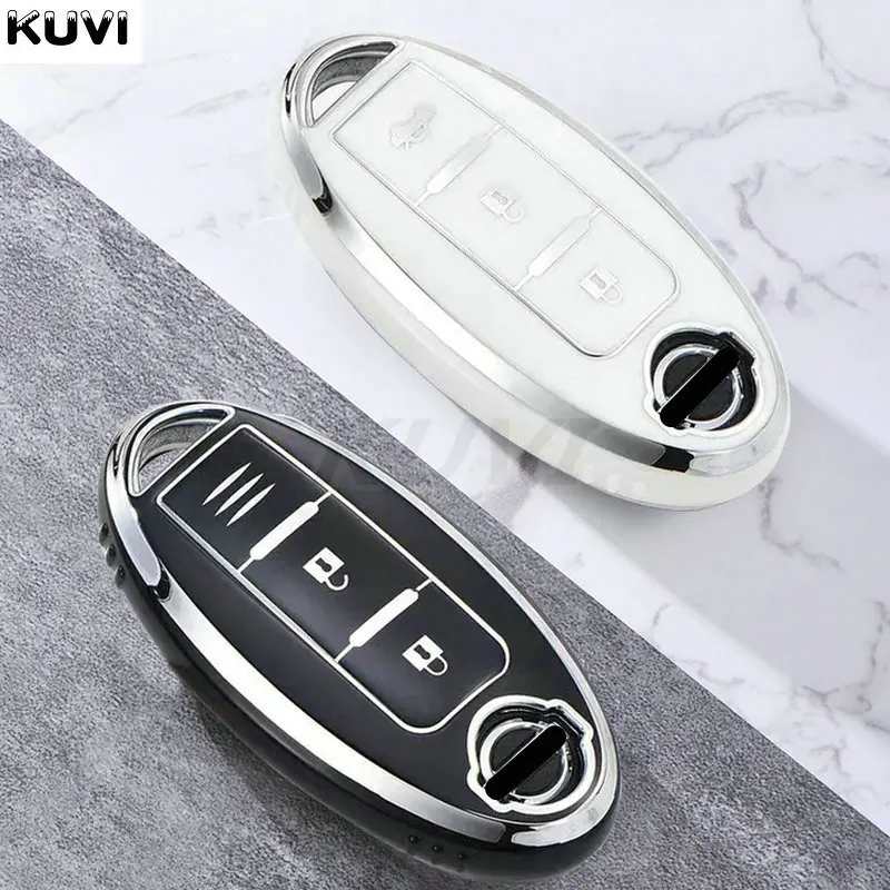 TPU Car Remote Key Case Cover Shell Fob For Nissan Qashqai Juke J10 J11 X-Trail T32 T31 Kicks Tiida Pathfinder Note For Infiniti