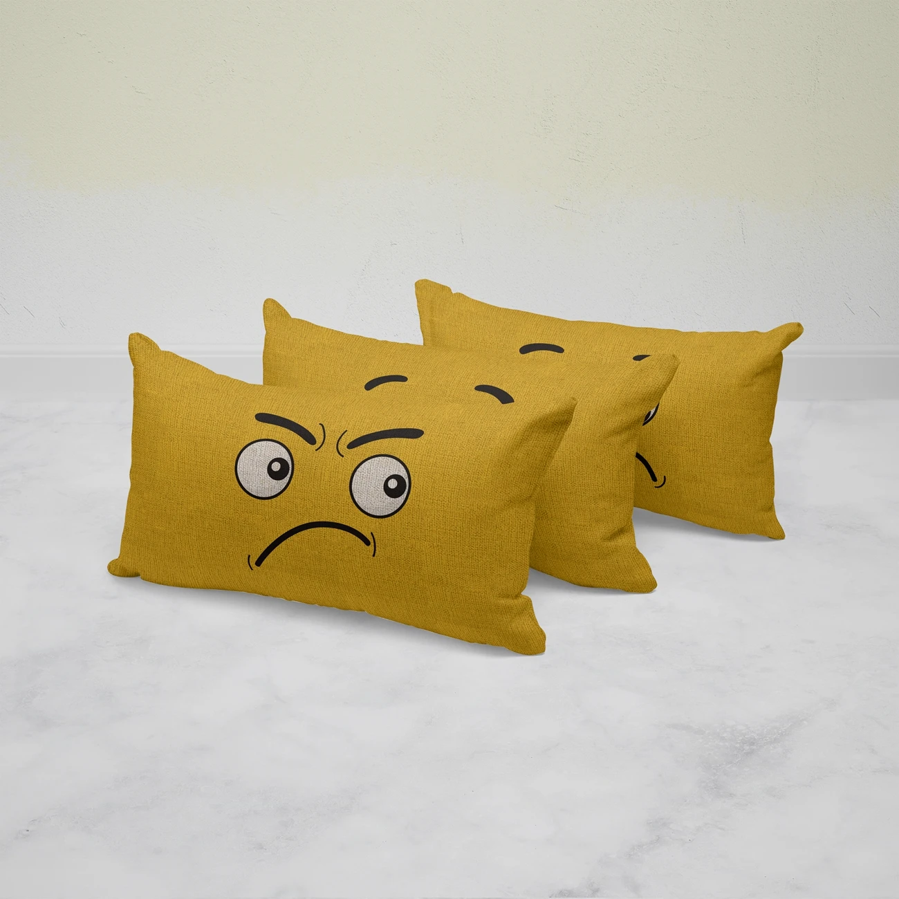 Facial Expression Kawaii Cushion Cover for Living Room Home Decoration Luxury Pillow Case Funny Party Pillow Cover 40x40 45x45