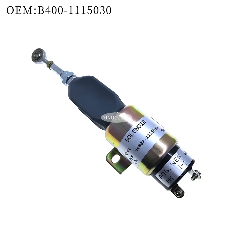 

Construction machinery parts for Hyundai R225/ Caterpillar S6K/ Komatsu PC60-7/130 flameout switch solenoid valve B400-1115030