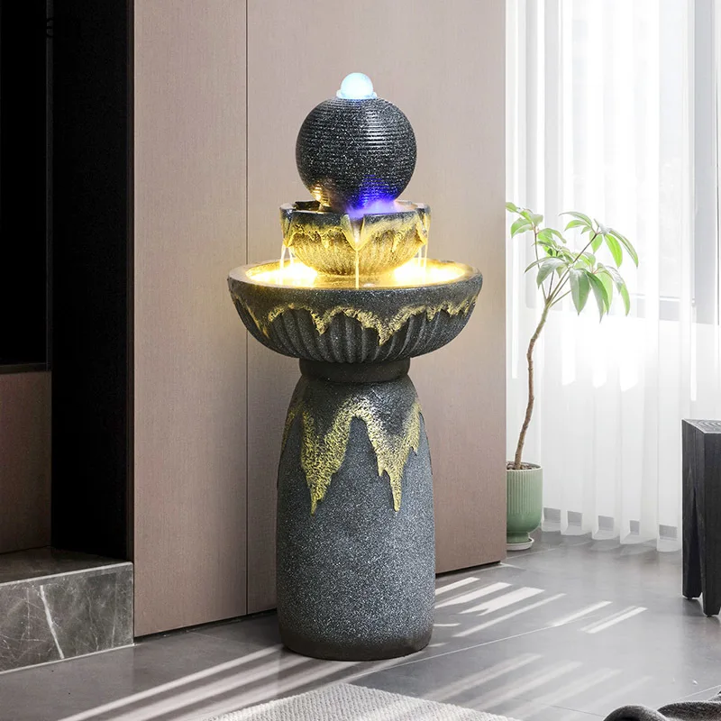 HT  circulating water fountain ornament landscape housewarming opening gift decoration humidifier