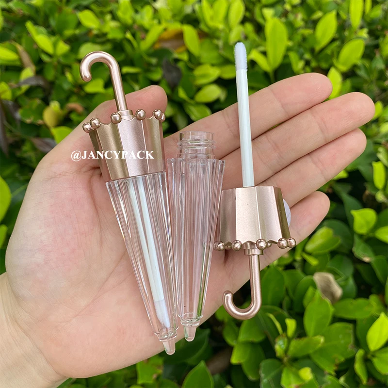

5.5ml Empty Lip Gloss Tubes umbrella shape Lipstick Tube Lip Balm tubes Clear Lipgloss Tube Container for DIY Makeup Tool