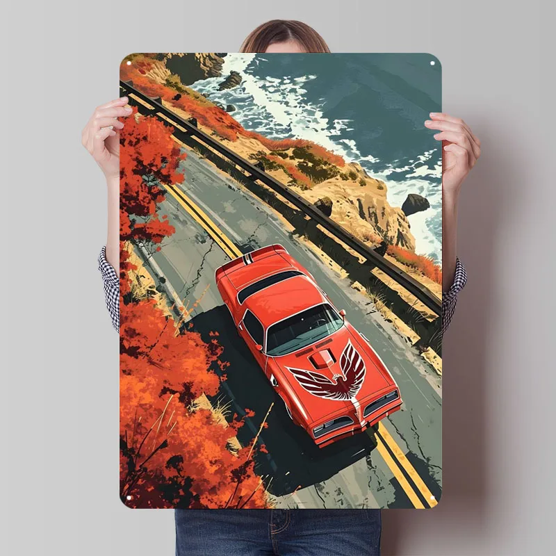 1977 Pontiac Firebird Tran, металлические знаки, автомобильный постер, декор для ванной комнаты, жестяная вывеска на заказ для настенного художественного украшения, украшения для комнаты