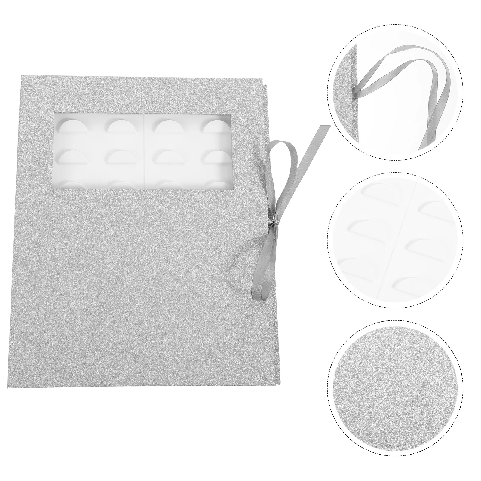 1pc Empty Lash Storage Box Eyelash Organizer Case For False Eyelashes Holder Lightweight Dustproof Protective Fake Lash Box