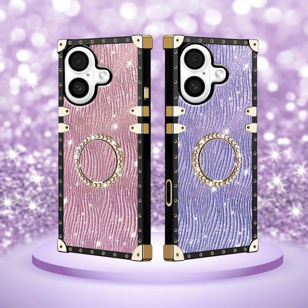 

Luxury Bling Retro Cover Matte Glitter Water Wave Pattern Phone Case for Samsung Galaxy A56 A26 A16 A55 A15 A25 A35 A36 A53 A54