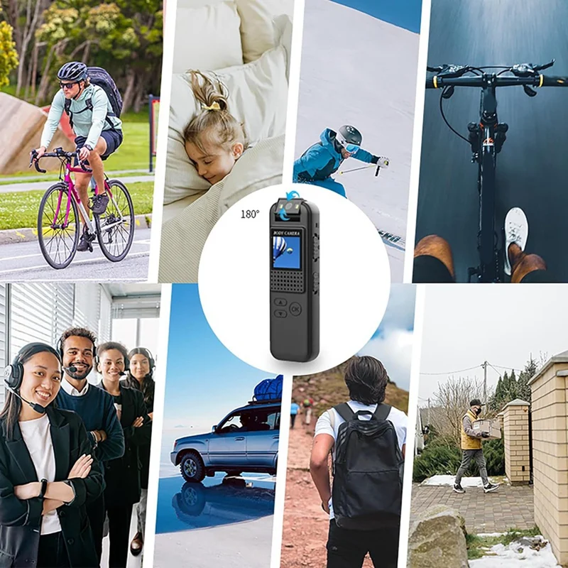 Body Camera Police Body Cam Video HD 1080P Body Cam Rotate Wearable Clip For Law Enforcement,Security,Guard,Home,Outdoor,Travel