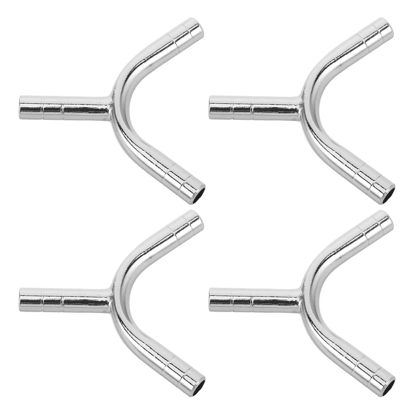 4Pcs Y-Shaped Stethoscope Tubing Set Metal Tube Connector 6Mm Universal Replacement for Doctors Nurses Students