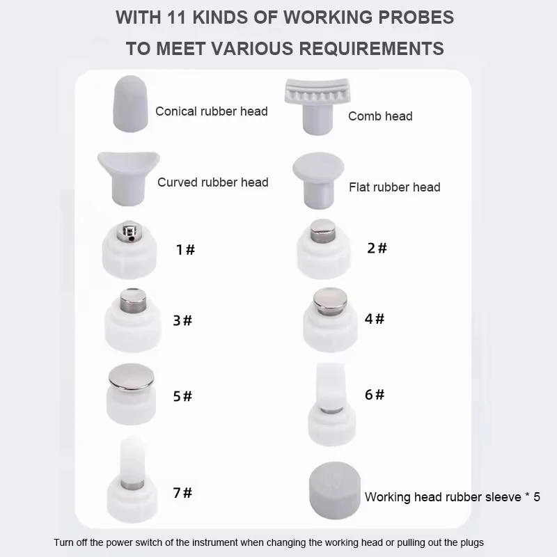 Portable Physiotherapy Shock Waves Equipment Massager Muscle Stimulator Electric Shockwave Therapy Machine Body Back Pain Relief - Image 3