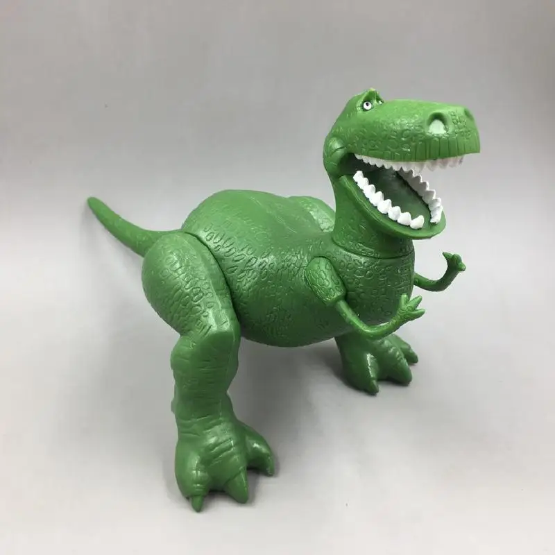 Disney Toy Story 4 Rex el dinosaurio verde figuras de acción de Pvc modelo muñecas piernas puede mover colección juguetes para niños regalos 22cm