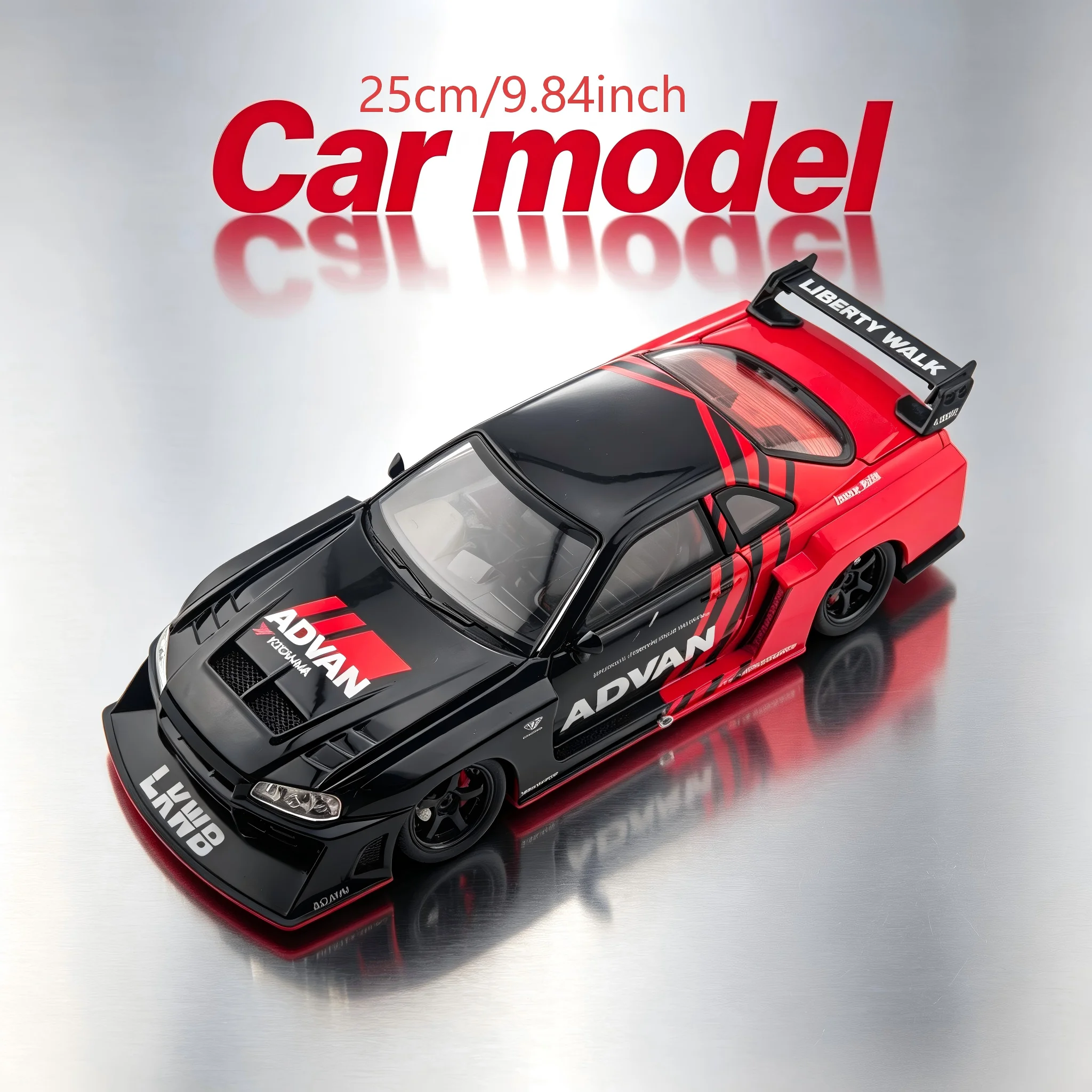 High-End Alloy Sports Car Model - Stylish Design, Exquisite Craftsmanship, Realistic Appearance Whether It's Home Decor or Not, It's Still a Part of Home Decoration.