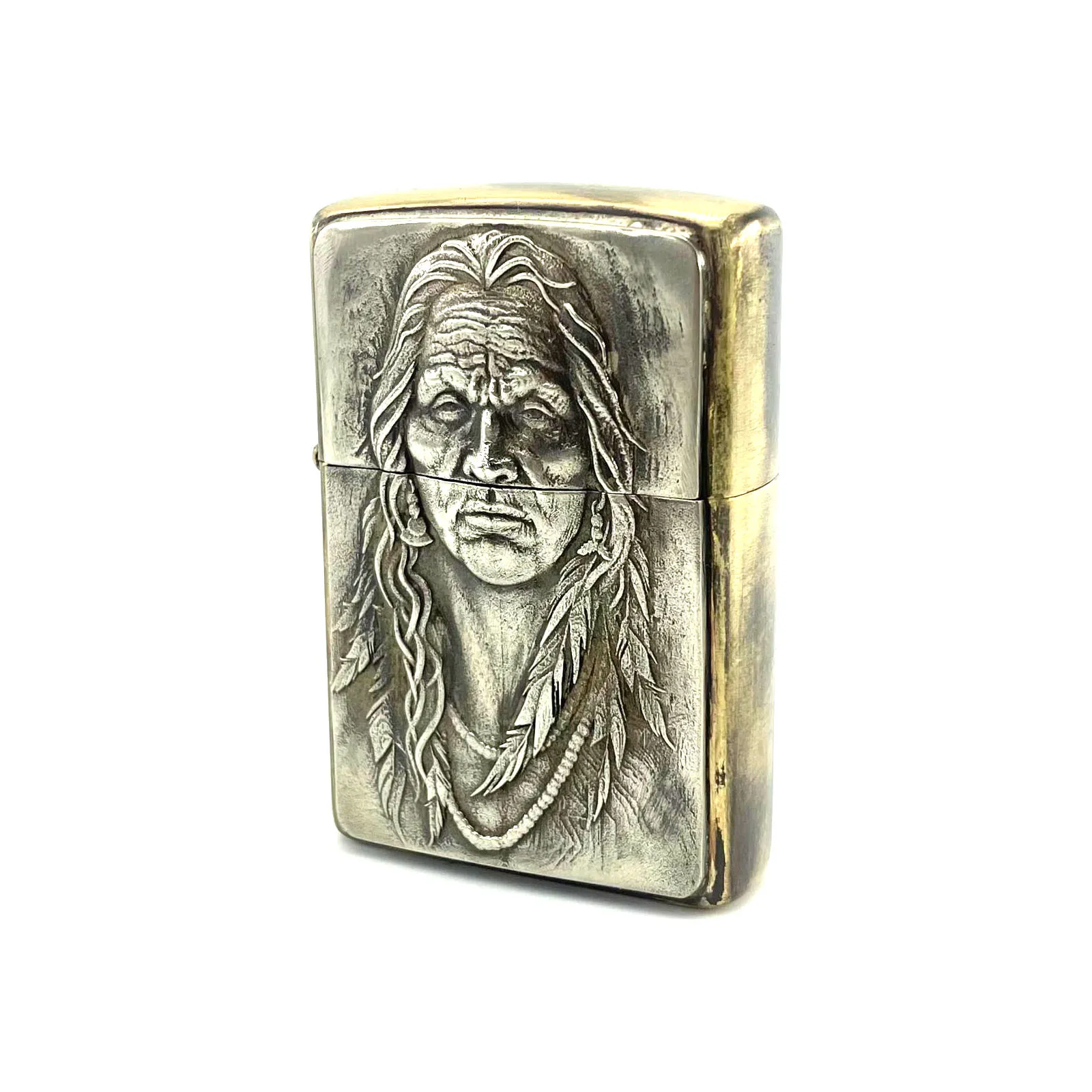 New Arrival Brass Lighter Storage Case Women Ethnic Style Container EDC Accessories Handmade Collection Handcrafed