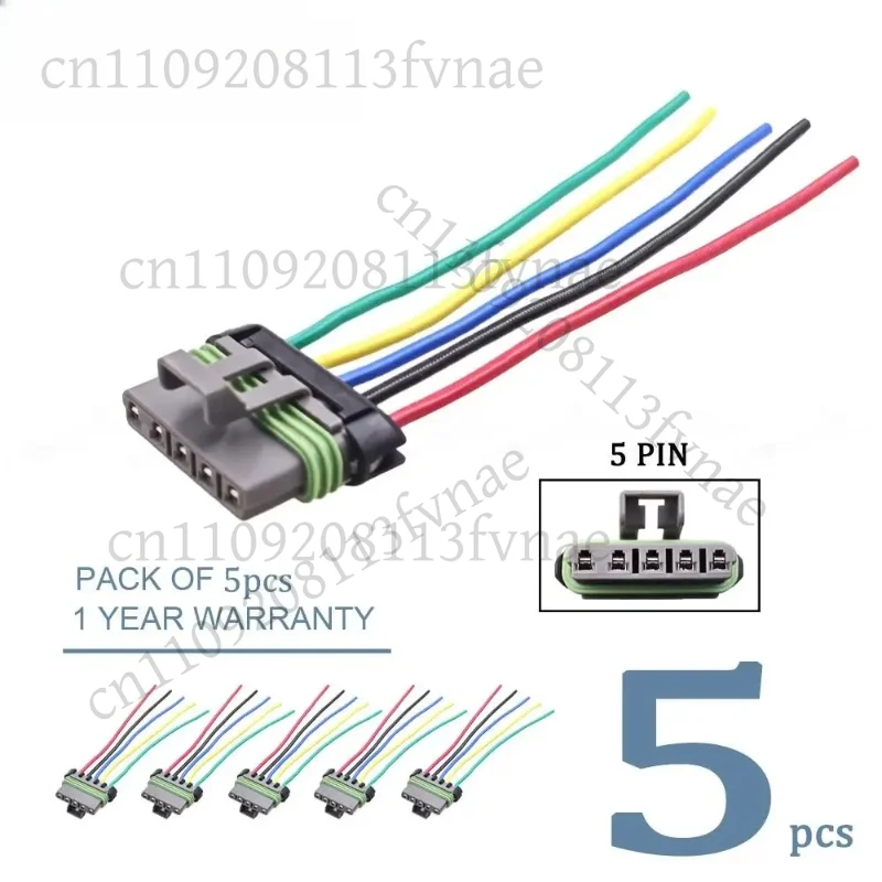 5Pin For High Power Fan Resistor Wire Harness Connector Plug For Chevy Trax 99595KW 95018066 52429971 94560526 15369330 15-8966