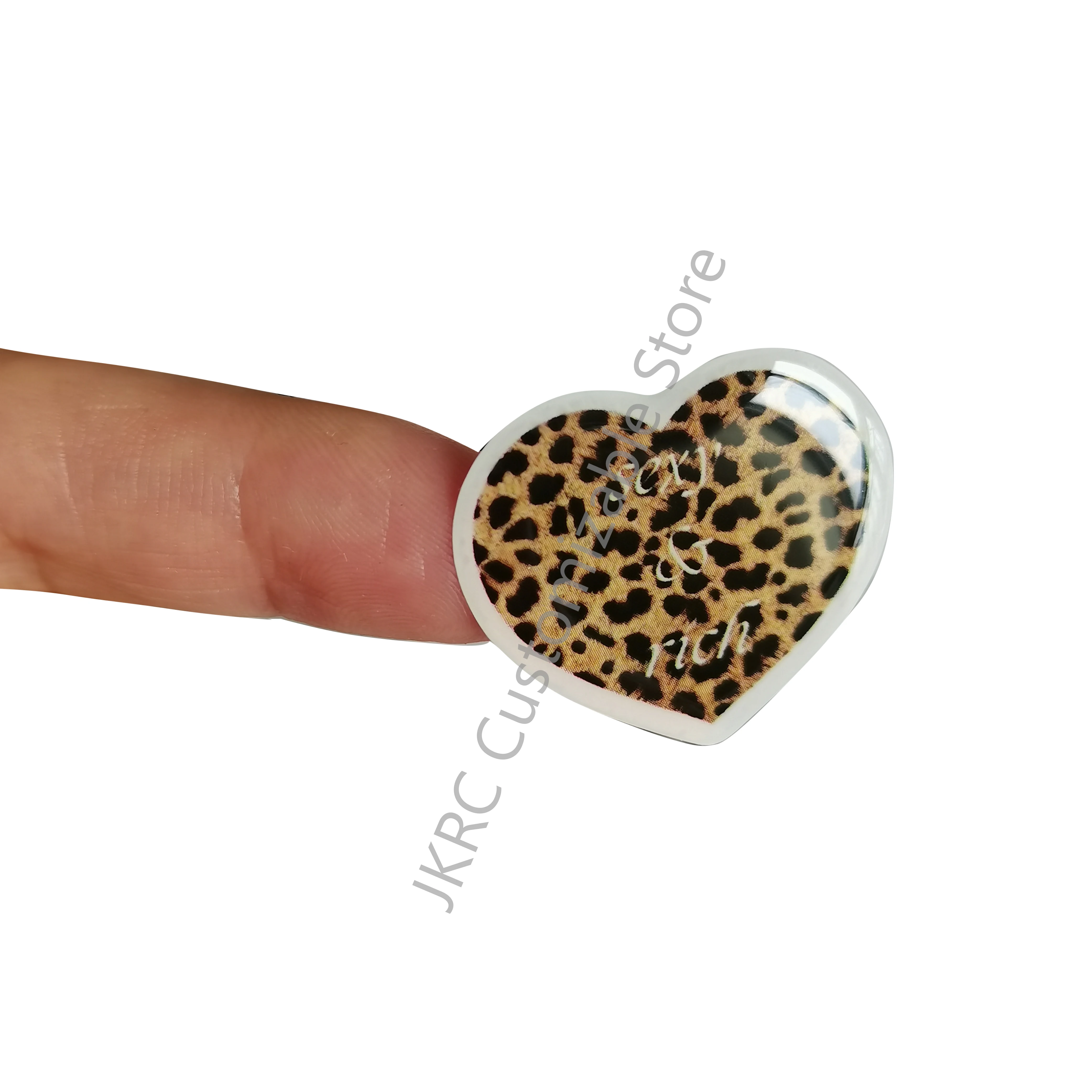 Imagem -03 - Diy Capa de Telefone Personalizada Adesivo de Resina Árabe Logotipo de Gel 3d Personalizado Forma de Cúpula Decorativa Popular Cristal Epóxi Geléia Etiqueta de Vidro