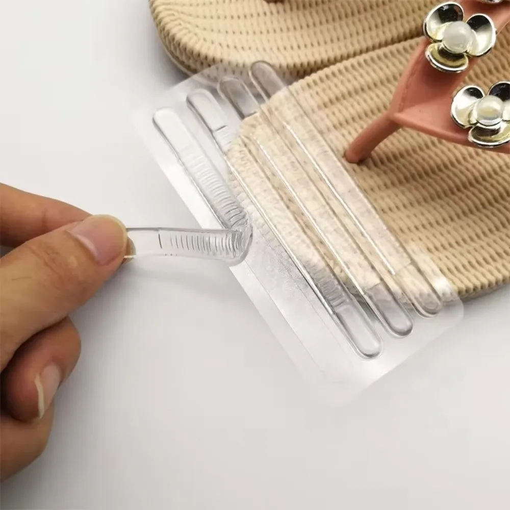 Geschenke Transparente Silikon-Fersenaufkleber Anti-Verschleiß Anti-Reibung Dünne Streifen Fersenstreifen Weiche lässige Sandalenaufkleber