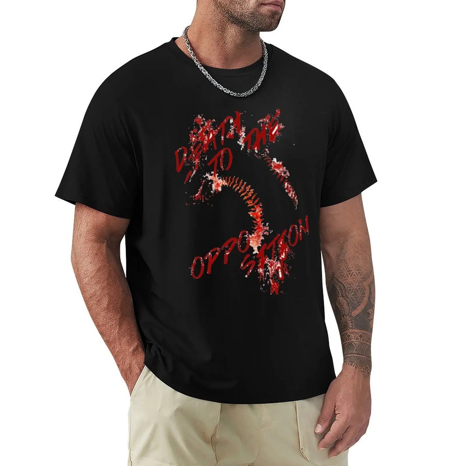 

Death to the Opposition T-Shirt summer top Aesthetic clothing summer 2025 mens designer t shirt