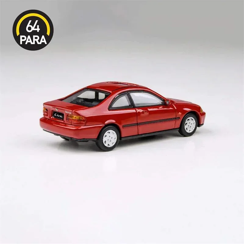 Para64 1:64 1995 Civic Coupe EJ1 Milano Red Diecast Model Car