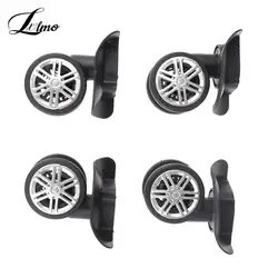 2pairs Luggage Wheels Repalcement Trolley Case Pulley Accessories Suitcase 360 Degree Swivel Wheels Caster for Luggage Repair