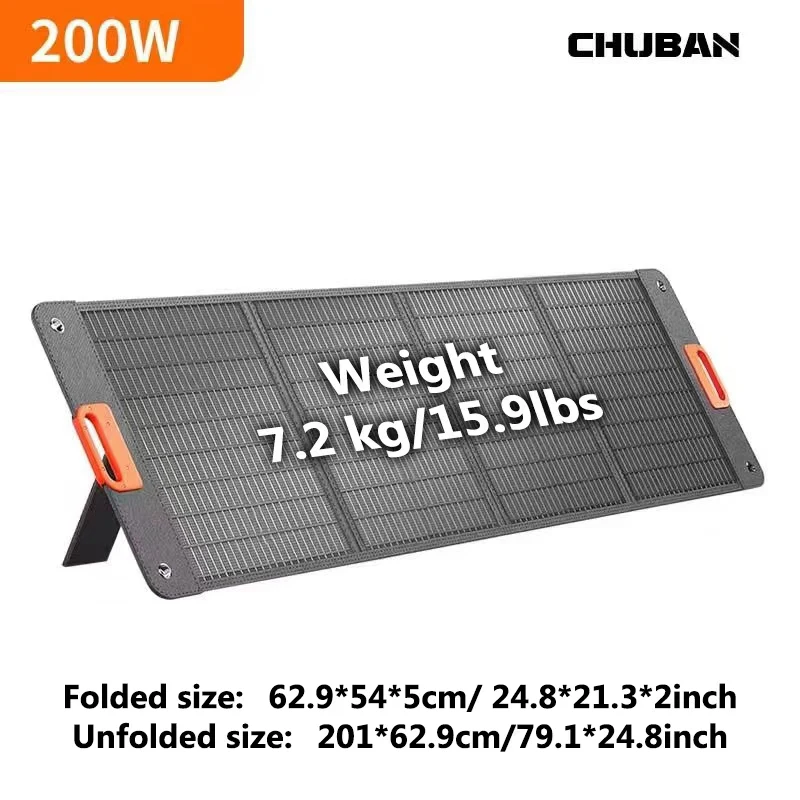 200W Faltbares Solarpanel 400W 100W Tragbar für Outdoor-Camping Stromgenerator Aufladung