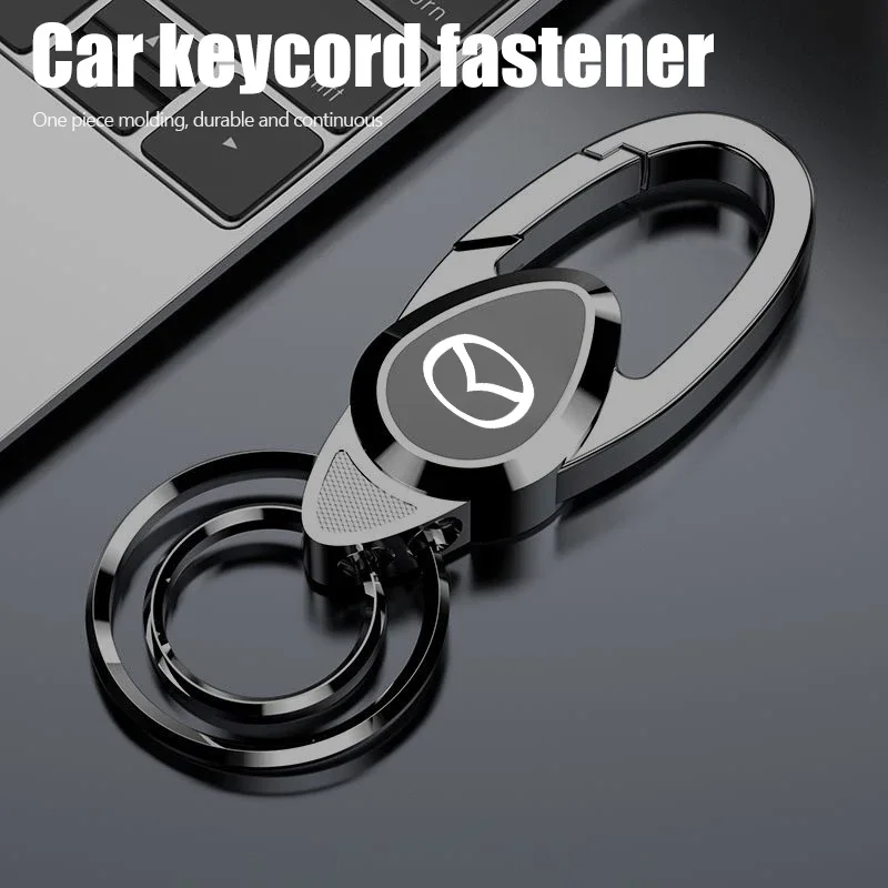 

Metal Car Keychain Key Ring For Mazda CX-5 CX-30 Mazda 3 Auto Accessories Key Holder Decorative Pendant Durable Anti Lost Car St