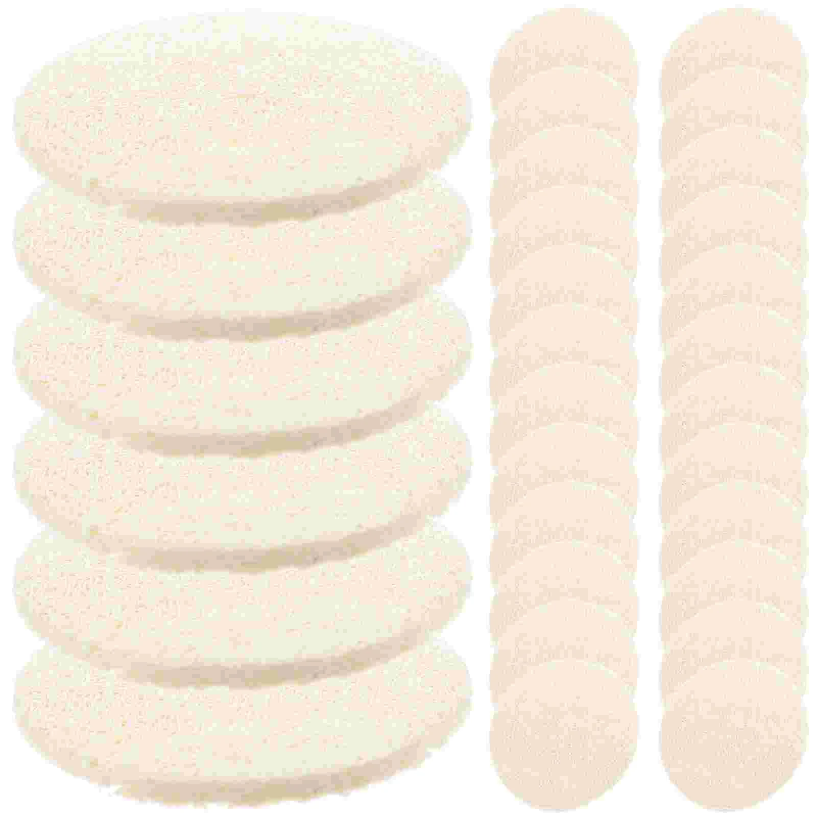 36pcs Facial Loofah Pads Round Loofah Facial Pads Exfoliating Skin Scrubber Pads