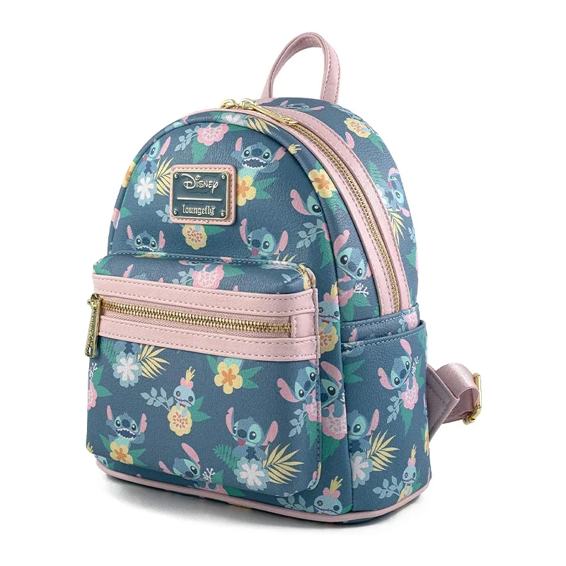 Loungefly Disney Stitch Lilo & Stitch All Over Print Damen Doppelriemen Umhängetasche Geldbörse Mini Rucksack