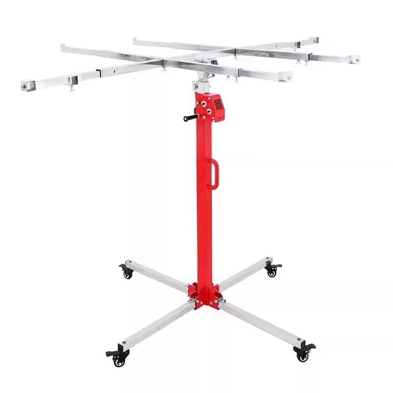 

4M Movable Hand Crank Lifting Bracket For Gypsum Board Ceiling Lamp Mounting Mini Ceiling Punching Lifting Hoist Durable