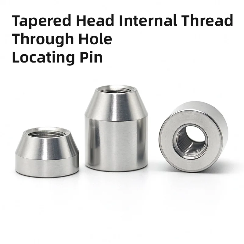 Tapered Through Hole Cylindrical Pin Internal Thread Guide Post Tapered Head Locating Column Chamfered Internal Thread Column