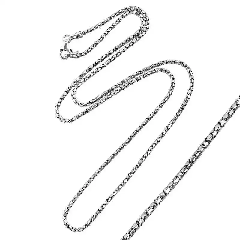 Sterling silver Oxidized Male Chain