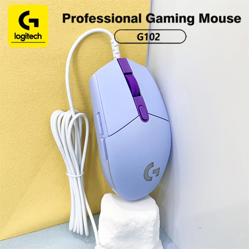 

Logitech G102/G304/G203 mice feature a precision optical engine, rainbow lighting effects, and 6 programmable buttons
