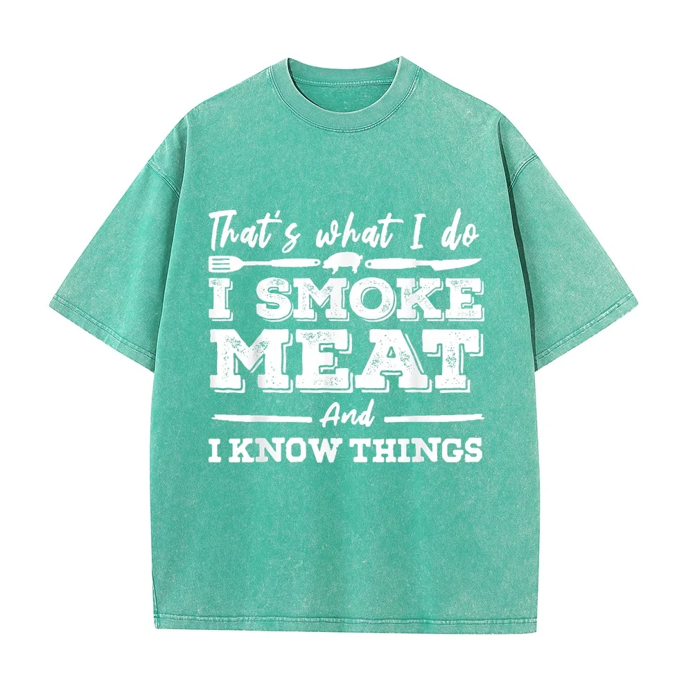 I'd Smoke That Funny Meat BBQ Season Smoker Grilling T-Shirt Men New In Tops And T-Shirts Custom T Shirt Tée Homme Casual Tee